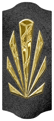 DARAY-C-602-GD-SH-BK Gold Sunburst Shimmer Black